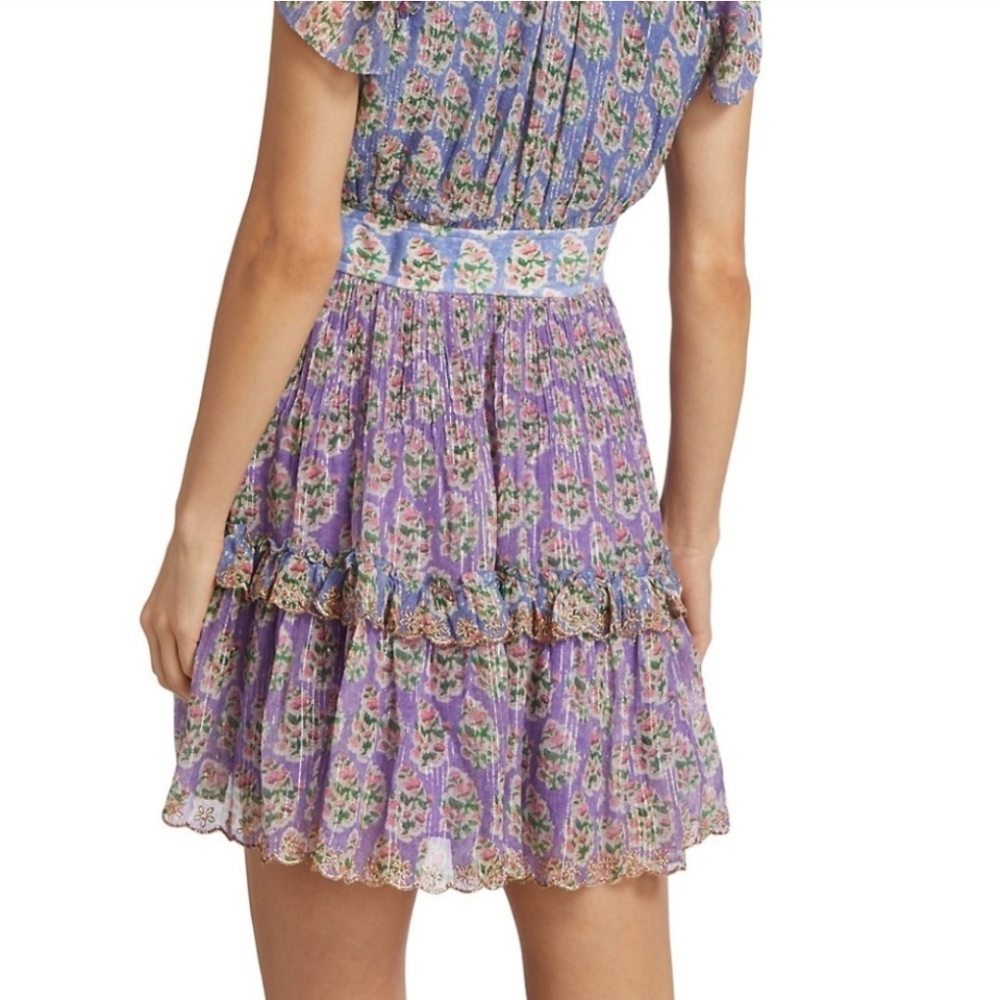 HEMANT & NANDITA Tiered Mini Dress - Picture 4 of 12